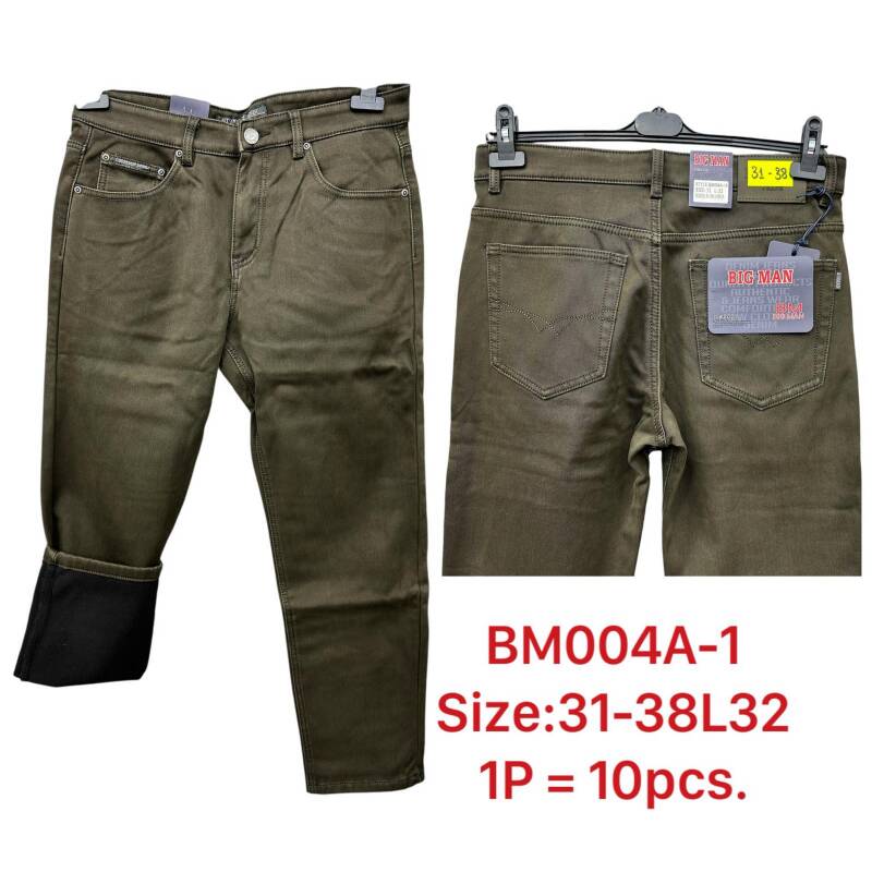 Spodnie jeansy meskie Roz 31-38, 1 Kolor Paczka 10 szt